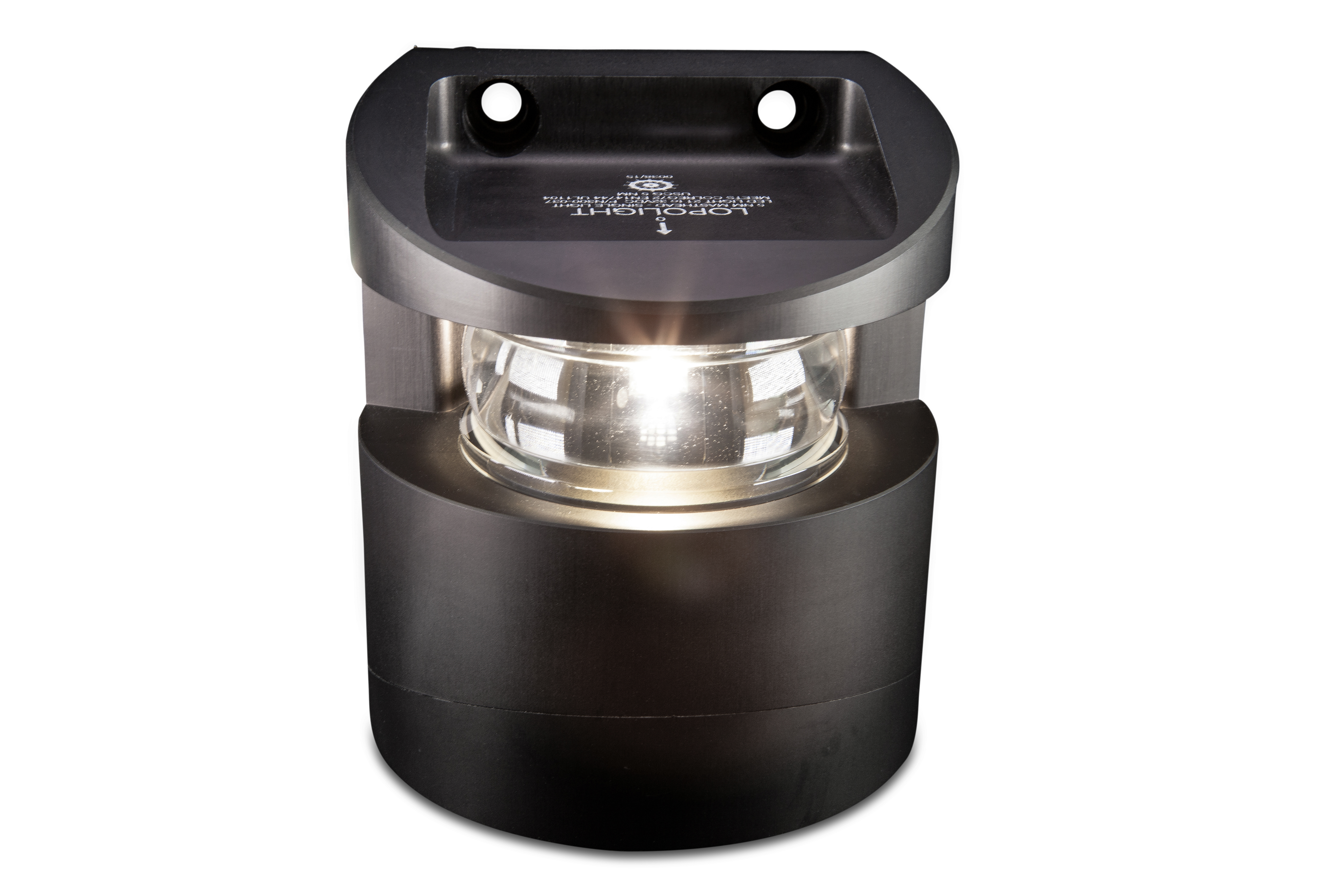 6nm 225° White, Masthead, black anodized